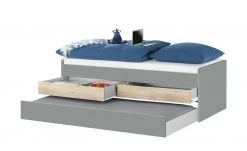 Duobett mit Stauraum Grow Up | Grau / Risseiche (Nachbildung) 90 cm -Kindermöbel Verkaufsladen 12114831 7 202003112234