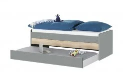 Duobett mit Stauraum Grow Up | Grau / Risseiche (Nachbildung) 90 cm -Kindermöbel Verkaufsladen 12114831 9 202003112234