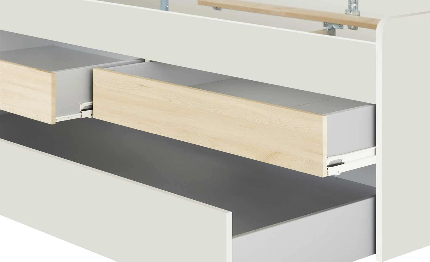 Duobett mit Stauraum Grow Up | Sandgrau / Livorno Buche (Nachbildung) 90 cm 12 Duobett mit Stauraum Grow Up | Sandgrau / Livorno Buche (Nachbildung) 90 cm – Bild 10