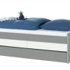 Duobett mit Stauraum Grow Up | Grau / Weiß 90 cm
