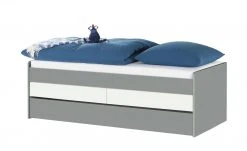 Duobett mit Stauraum Grow Up | Grau / Weiß 90 cm
