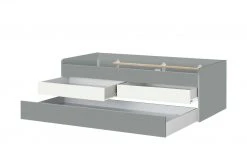 Duobett mit Stauraum Grow Up | Grau / Weiß 90 cm -Kindermöbel Verkaufsladen 12114847 7 202003122234