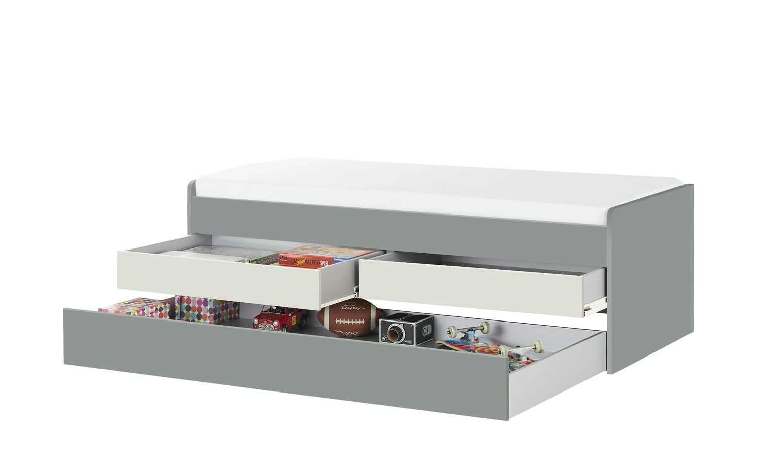 Duobett mit Stauraum Grow Up | Grau / Sandgrau 90 cm 7 Duobett mit Stauraum Grow Up | Grau / Sandgrau 90 cm – Bild 5