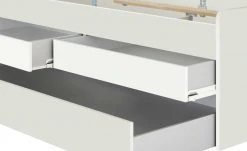 Duobett mit Stauraum Grow Up | Sandgrau / Weiß 90 cm -Kindermöbel Verkaufsladen 12114853 10 202003122234