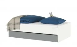 Duobett Grow Up | Weiß / Grau 90 cm