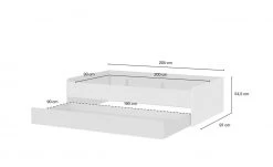 Duobett Grow Up | Sandgrau / Grau 90 cm -Kindermöbel Verkaufsladen 12115050 3 202108231241