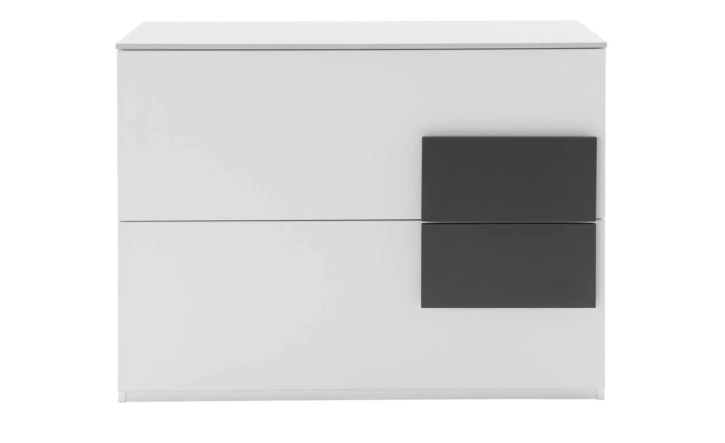 Kommode Holly | Weiß / Anthrazit 3 Kommode Holly | Weiß / Anthrazit – Bild 2