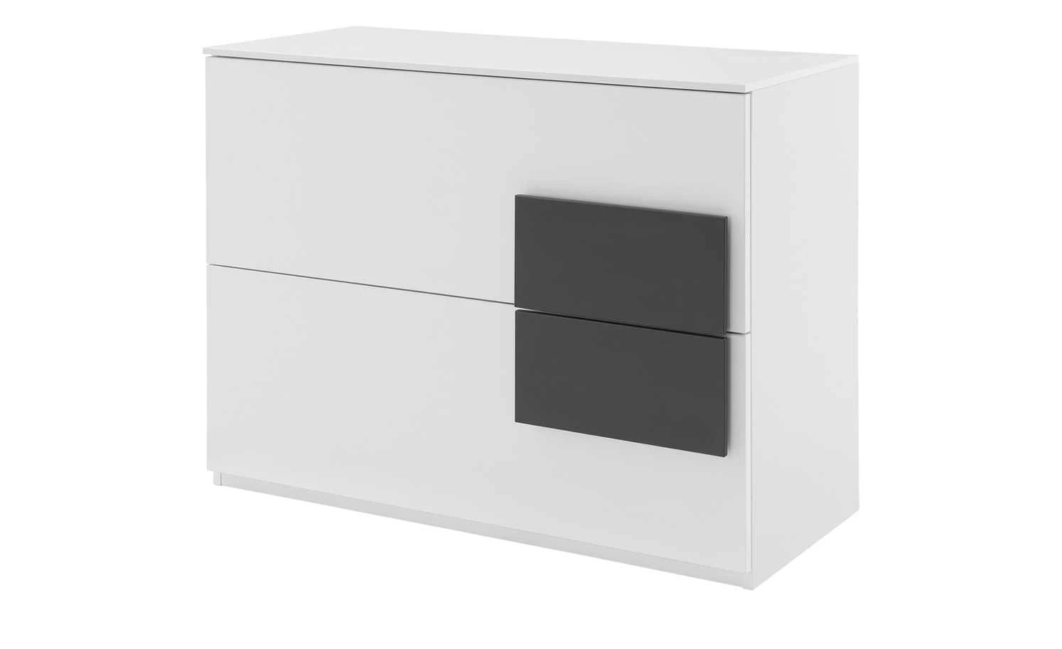 Kommode Holly | Weiß / Anthrazit 2 Kommode Holly | Weiß / Anthrazit