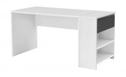 Schreibtisch-Anbauregal Holly | Weiß / Weiß / Anthrazit -Kindermöbel Verkaufsladen 12115223 3 202106092233