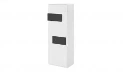 Stauraumelement 1-türig Holly | Weiß / Weiß / Anthrazit 144,4|cm