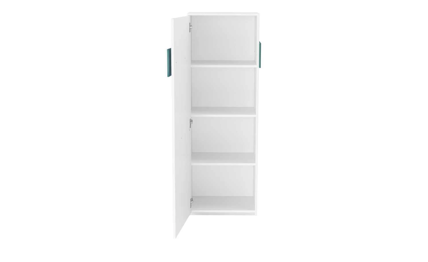 Stauraumelement 1-türig Holly | Weiß / Weiß / Petrol 144,4|cm 5 Stauraumelement 1-türig Holly | Weiß / Weiß / Petrol 144,4|cm – Bild 3