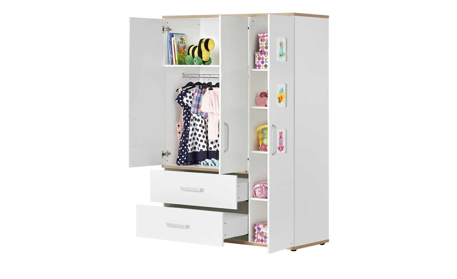 Mia & Mo Kleiderschrank, 3-türig Clea 6 Mia & Mo Kleiderschrank, 3-türig Clea – Bild 5