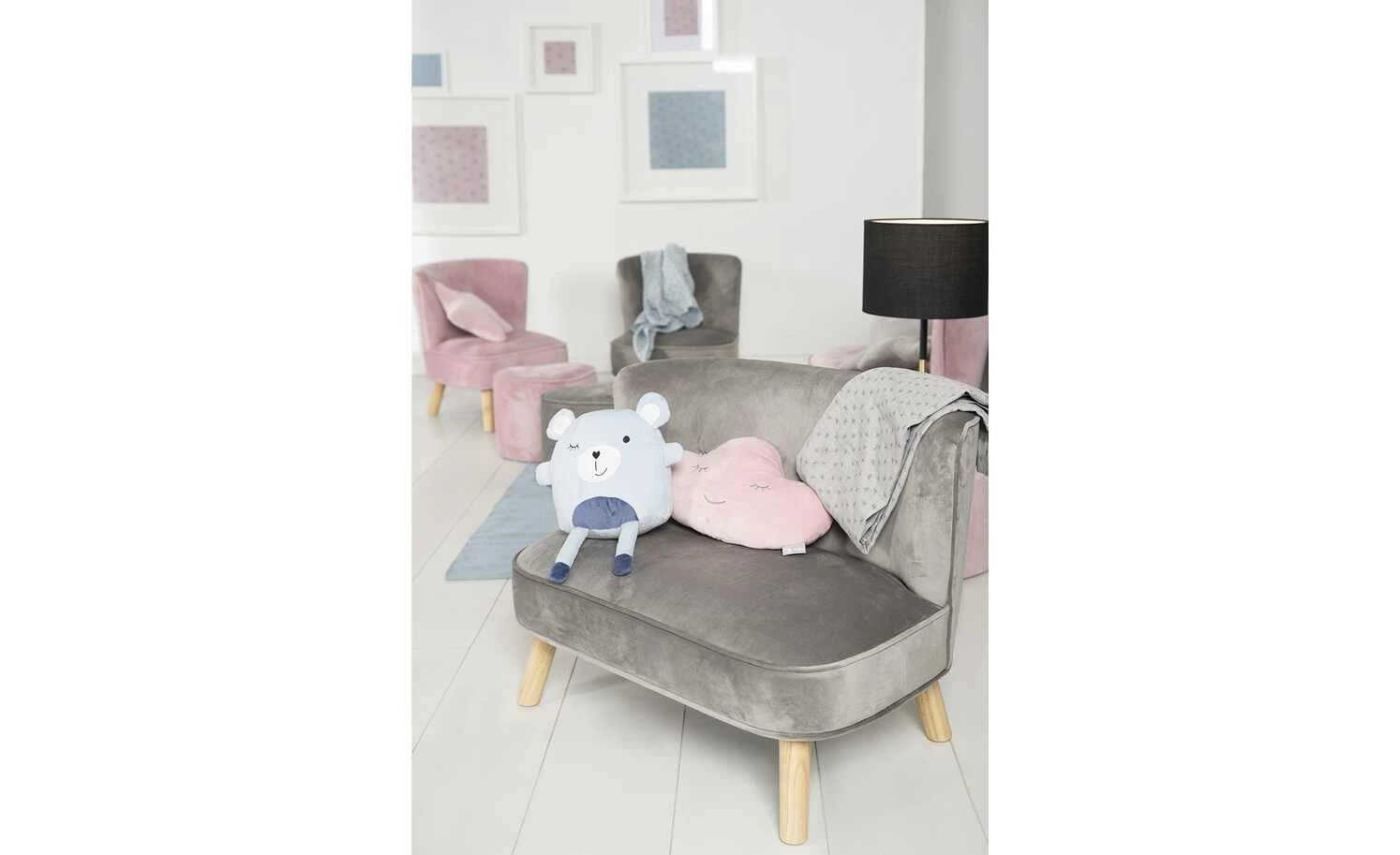 Roba Kindersessel Lil Sofa | Rosa / Mauve 5 Roba Kindersessel Lil Sofa | Rosa / Mauve – Bild 3