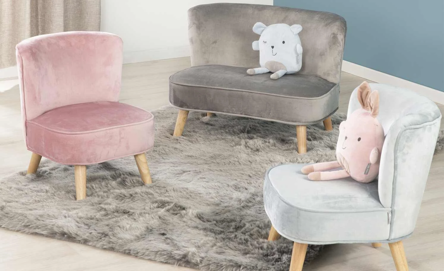Roba Kindersessel Lil Sofa | Rosa / Mauve 3 Roba Kindersessel Lil Sofa | Rosa / Mauve