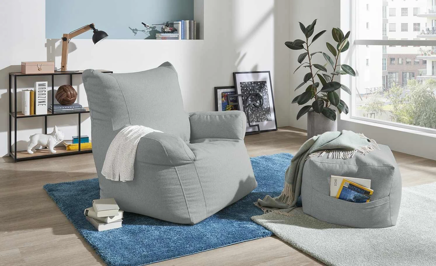 Sitzsack Sessel Fiete | Grau 3 Sitzsack Sessel Fiete | Grau