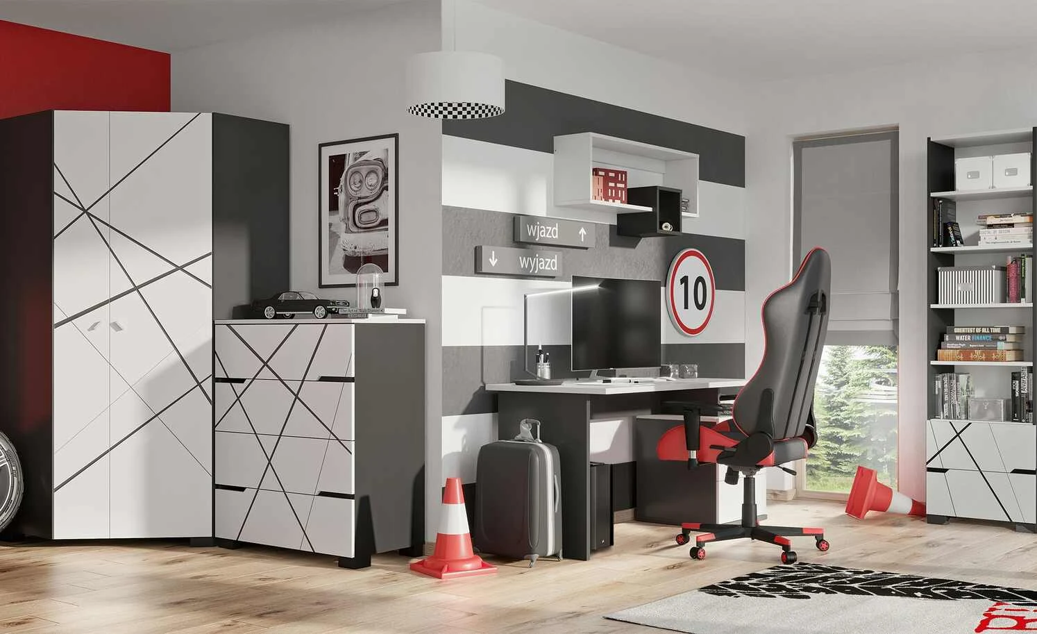 Regal X Dark | Hellgrau / Anthrazit 55|cm 3 Regal X Dark | Hellgrau / Anthrazit 55|cm