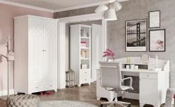 Drehtürenschrank Royal White | 106|cm