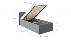 Bett Wake Up Plus | Grau / Anthrazit 90 cm 7 Bett Wake Up Plus | Grau / Anthrazit 90 cm -Kindermöbel Verkaufsladen 12119364 1 202209231236