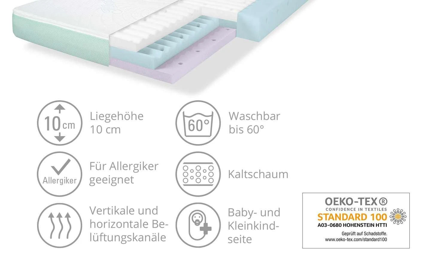 Alvi Kindermatratze STAR | 140|cm 4 Alvi Kindermatratze STAR | 140|cm – Bild 2