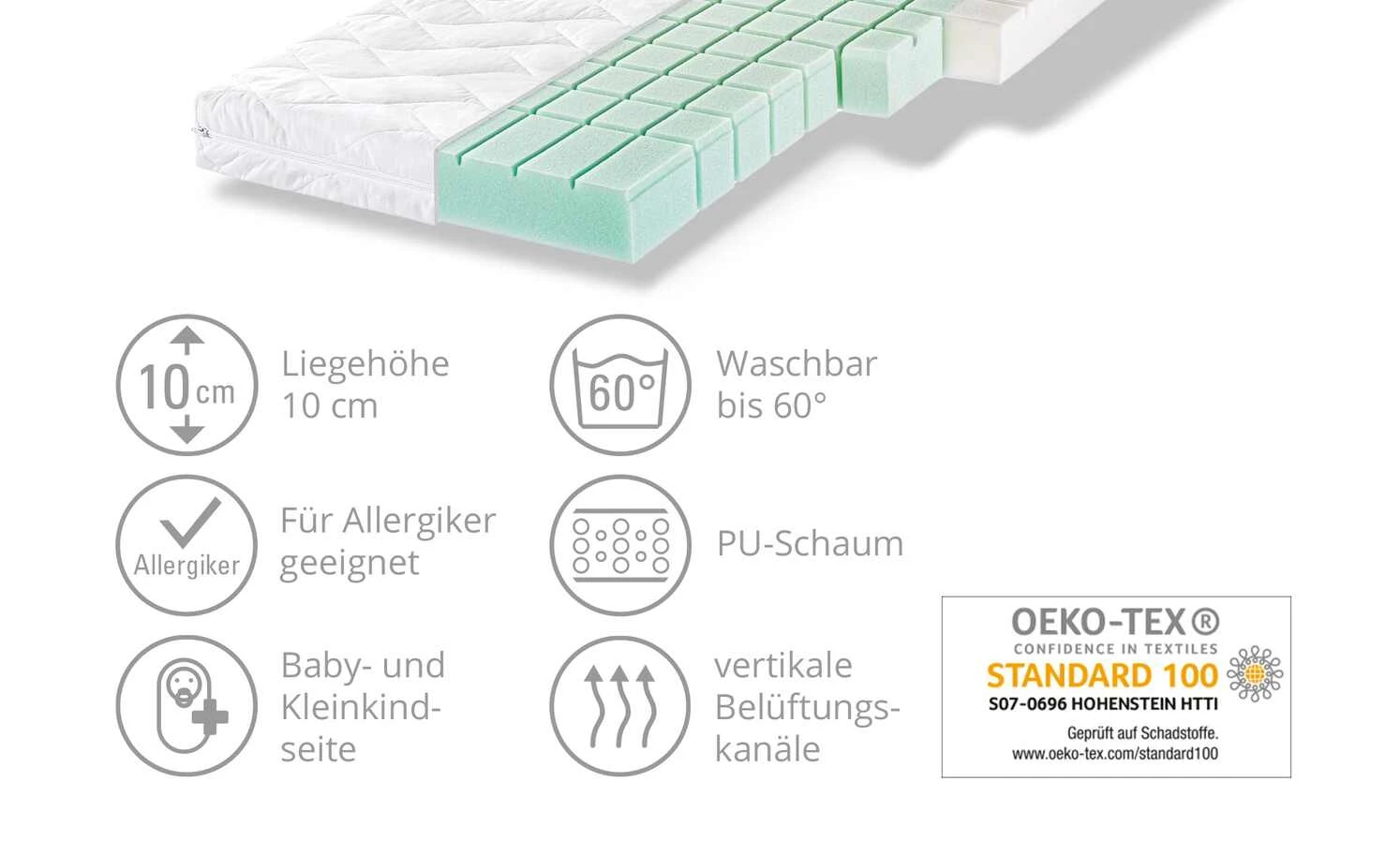 Zöllner Kinderbettmatratze Dream | 120|cm 3 Zöllner Kinderbettmatratze Dream | 120|cm