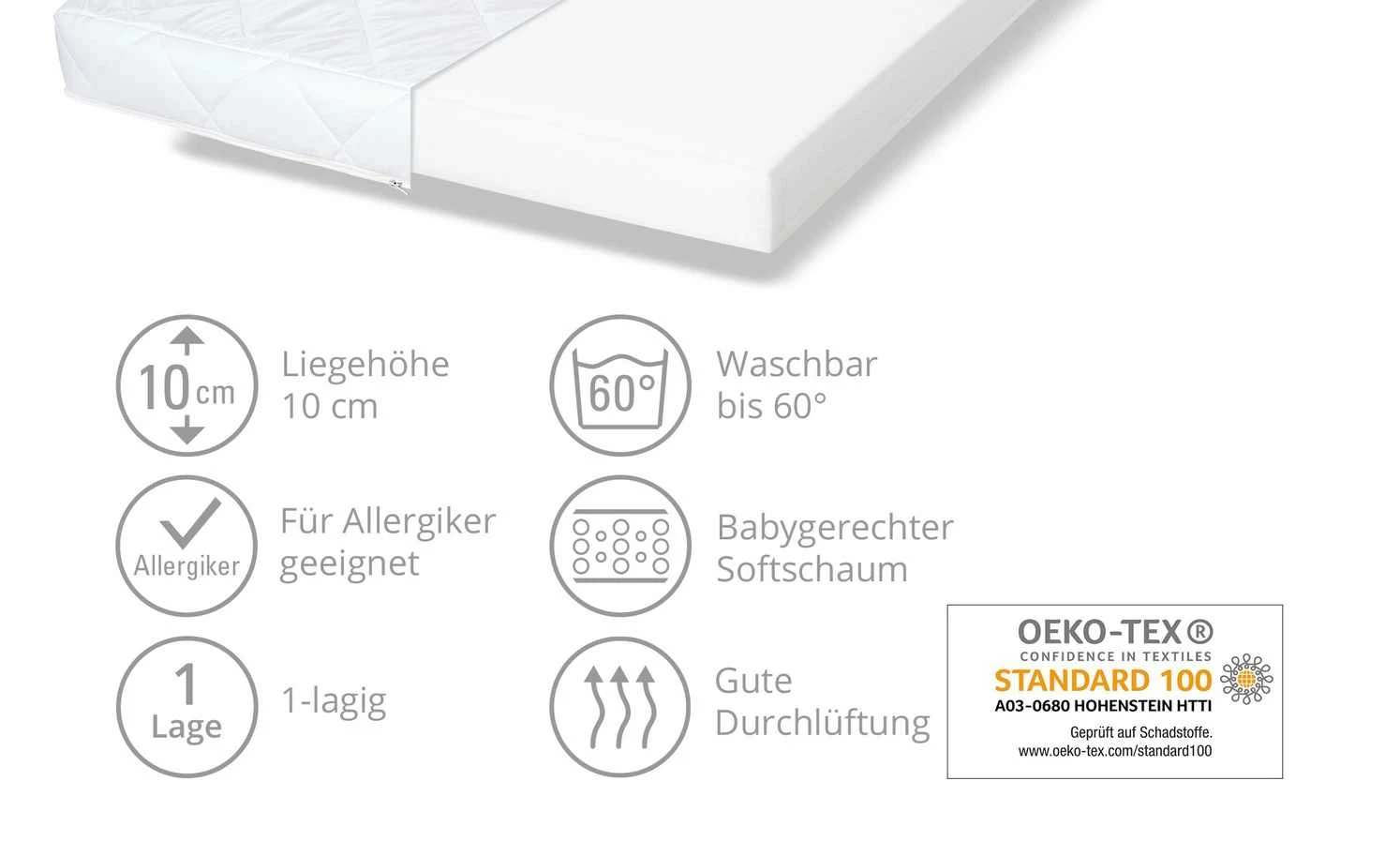 Alvi Kindermatratze MOON 4 Alvi Kindermatratze MOON – Bild 2