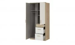 Kleiderschrank Caja | Eiche San Remo (Nachbildung) / Alpinweiß -Kindermöbel Verkaufsladen 342245401 1 201811271539