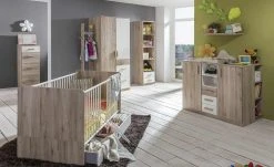 Kleiderschrank Caja | Eiche San Remo (Nachbildung) / Alpinweiß