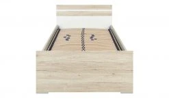 Futonbett Caja | Eiche San Remo (Nachbildung) / Alpinweiß 90x200 cm -Kindermöbel Verkaufsladen 342245402 6 201811271524