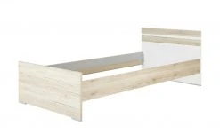 Futonbett Caja | Eiche San Remo (Nachbildung) / Alpinweiß 90x200 cm -Kindermöbel Verkaufsladen 342245402 9 201908160947